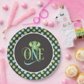 Dragon 1. Geburtstag Teller Grün/Blau/Grau (Party)