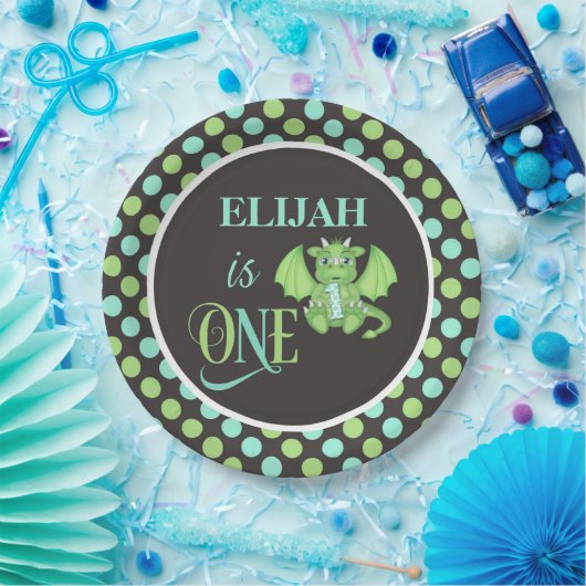 Dragon 1bDay Teller Personalisiert (Party)