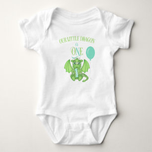 Dragon 1st Birthday Romper Baby Strampler