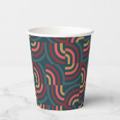 Dragon 2024 Aquamariner chinesischer Neujahrsfest Pappbecher (Rückseite)