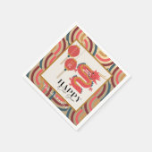 Dragon 2024 Gold Chinesischer Neujahrsfest Serviette (Ecke)