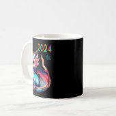 Dragon 2024 Year Of The Dragon Happy Lunar New Yea Kaffeetasse (Vorderseite Links)