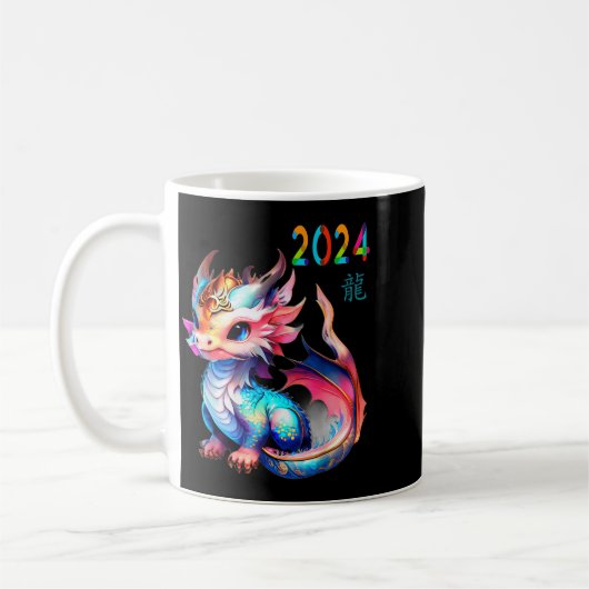 Dragon 2024 Year Of The Dragon Happy Lunar New Yea Kaffeetasse (Links)