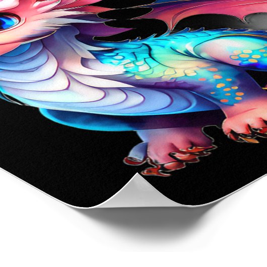 Dragon 2024 Year Of The Dragon Happy Lunar New Yea Poster (Ecke)