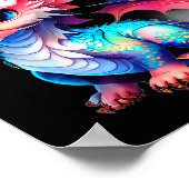 Dragon 2024 Year Of The Dragon Happy Lunar New Yea Poster (Ecke)