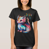 Dragon 2024 Year Of The Dragon Happy Lunar New Yea T-Shirt (Vorderseite)