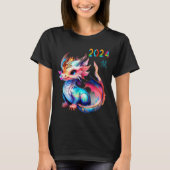 Dragon 2024 Year Of The Dragon Happy Lunar New Yea T-Shirt (Vorderseite)