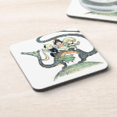 Dragon 3 Mutige Babes Getränkeuntersetzer (Linke Seite)
