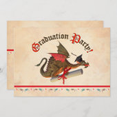 Dragon Abschluss Celebration Einladung (Vorne/Hinten)