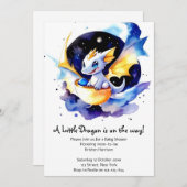 Dragon-Adorned Baby-Dusche Ansammlung Einladung (Vorne/Hinten)