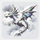 Dragon Air Elemental Quadratischer Aufkleber (Vorderseite)