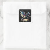 Dragon Air Elemental Quadratischer Aufkleber (Tasche)