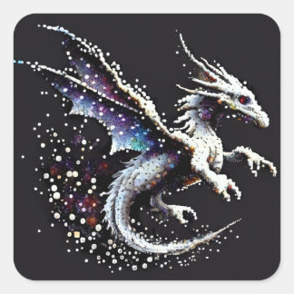 Dragon Air Elemental Quadratischer Aufkleber