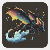 Dragon Air Elemental Square Sticker (Vorderseite)