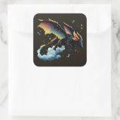 Dragon Air Elemental Square Sticker (Tasche)