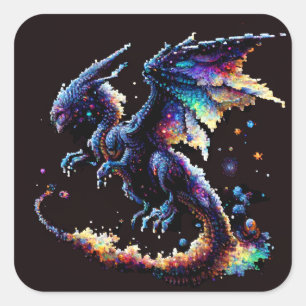 Dragon Air Elemental Square Sticker
