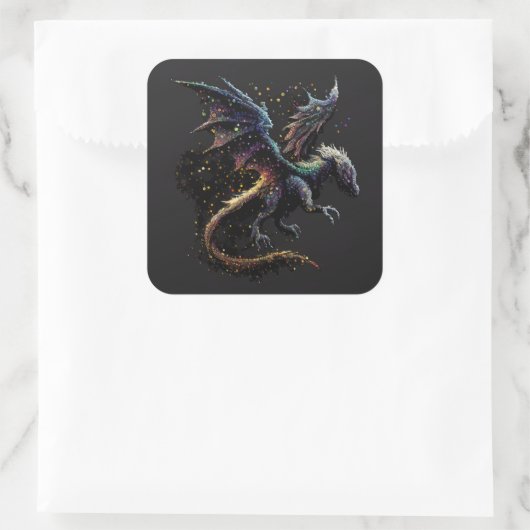 Dragon Air Elemental Square Sticker (Tasche)