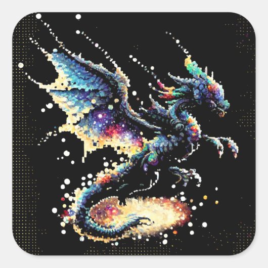 Dragon Air Elemental Square Sticker (Vorderseite)