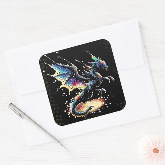Dragon Air Elemental Square Sticker (Umschlag)