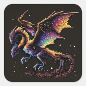 Dragon Air Elemental Square Sticker (Vorderseite)