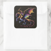 Dragon Air Elemental Square Sticker (Tasche)
