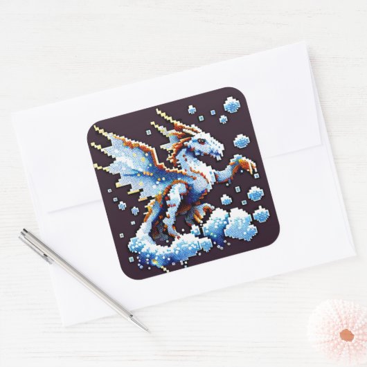 Dragon Air Elemental Square Sticker (Umschlag)
