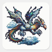 Dragon Air Elemental Square Sticker (Vorderseite)