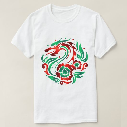 Dragon Amidblüten T-Shirt (Design vorne)