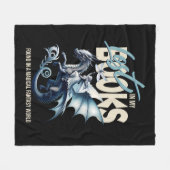 Dragon and Fairy & Fantasy - Buchliebhaber zitiere Fleecedecke (Vorderseite (Horizontal))