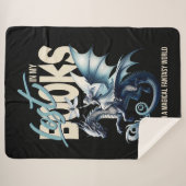 Dragon and Fairy & Fantasy - Buchliebhaber zitiere Sherpadecke (Vorderseite (Horizontal))