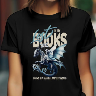 Dragon and Fairy & Fantasy - Buchliebhaber zitiere T-Shirt