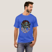 Dragon and Koi Fish Tattoo Design - Japanese Style T-Shirt (Vorne ganz)