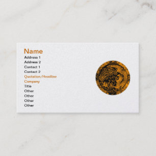 Dragon and Phoenix Business Card Visitenkarte