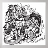 dragon and tiger fighting poster (Vorne)
