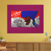 Dragon Angel Leinwanddruck (Insitu (Wohnzimmer))