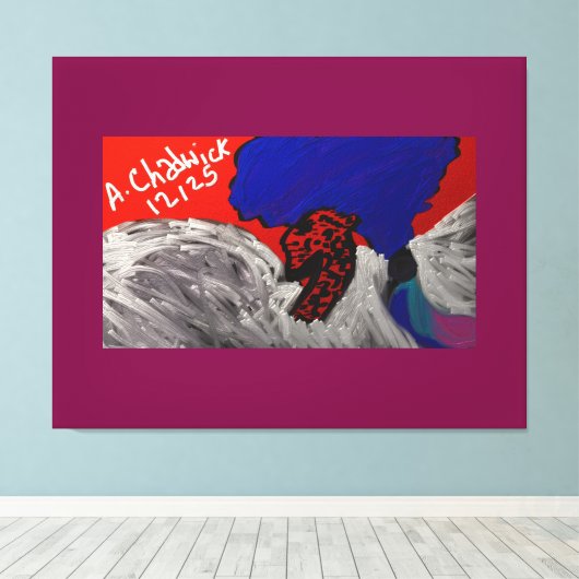 Dragon Angel Leinwanddruck (Insitu (Holzboden))