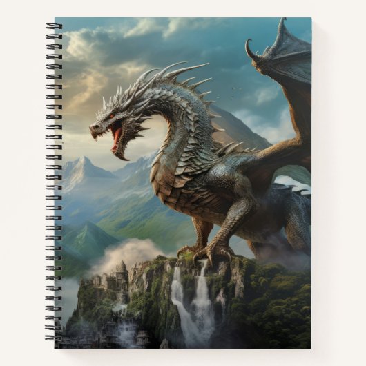 Dragon Animal Creature Fantasy Fantasy Colorado Ku Notizblock (Vorderseite)