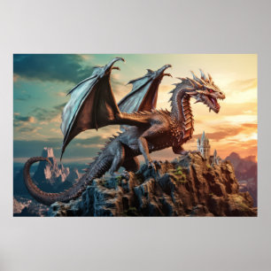 Dragon Animal Creature Fantasy Fantasy Colorado Ku Poster
