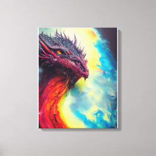 Dragon Animal Discovery Adventure Nature Planet Leinwanddruck