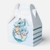 Dragon Aquamarine Astroid Boy Baby Dusche Geschenkschachtel (Rückseite)