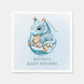 Dragon Aquamarine Astroid Boy Baby Dusche Serviette (Vorderseite)