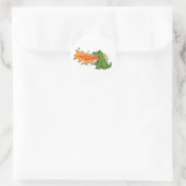 Dragon Art 33 Runder Aufkleber (Tasche)