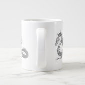 Dragon Art/Grau Jumbo-Tasse (Rückseite)
