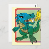 Dragon Art inspired by little t by Scott Rosema Postkarte (Vorne/Hinten)
