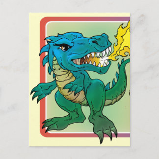 Dragon Art inspired by little t by Scott Rosema Postkarte