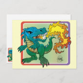 Dragon Art inspiriert durch wenig t von Scott Rose Postkarte (Vorne/Hinten)