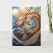 Dragon Art mit Birthday Balloons Karte (Vorderseite)