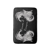 Dragon Art Nouveau Badematte (Vorderseite Vertikal)