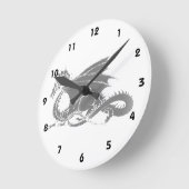 Dragon Art Runde Wanduhr (Winkel)