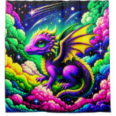 Dragon Artwork Duschvorhang (Vorderseite)